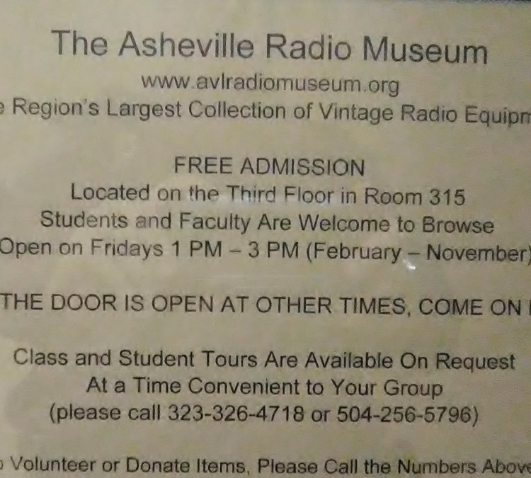 The Southern Appalachian Radio Museum (Asheville,&nbspNC)